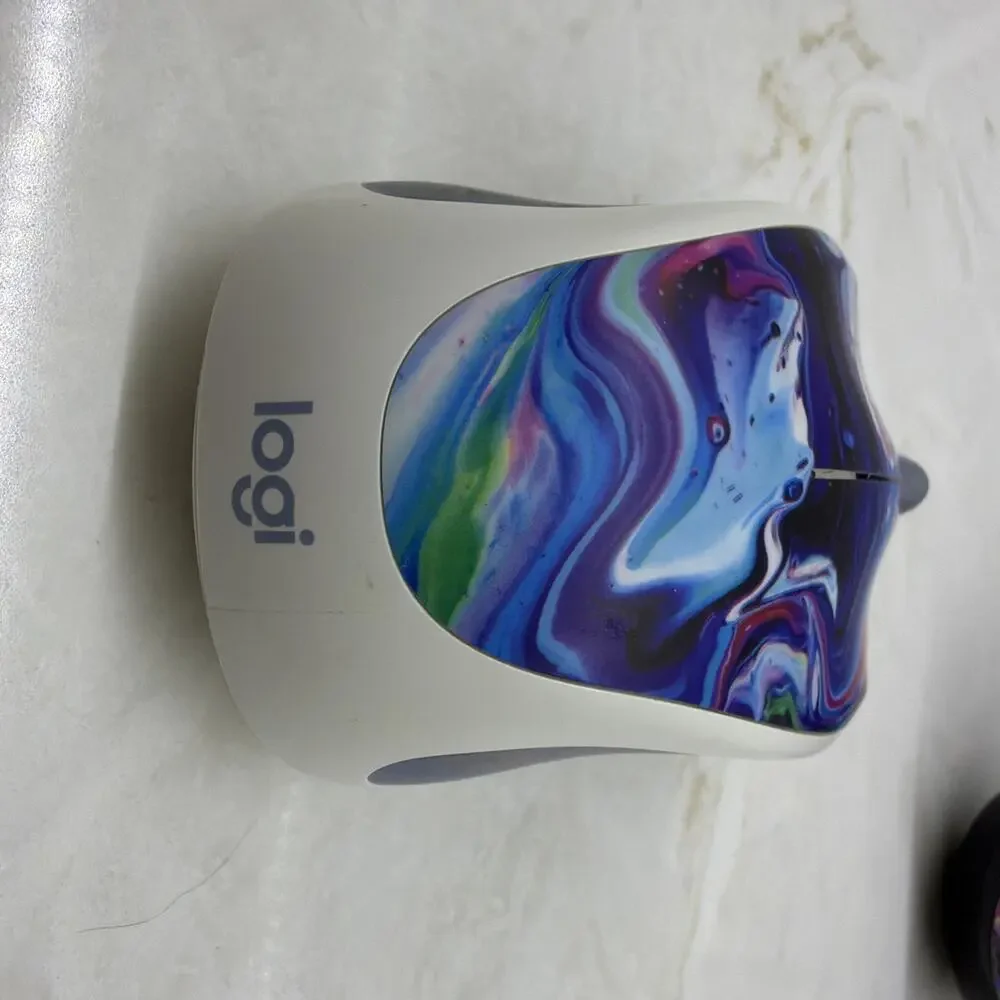 Logitech Wireless Mouse LOT OF 2 M325, M317 TESTED WORKING Multicolor Receivers